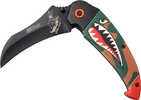 Mc MTECH 3.5" Folder HAWKBILL Blade Shark/Bomb Black