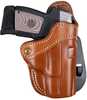 1791 Gunleather PDH21CBRR PDH 2.1 Classic Brown Leather OWB for Glock 17/S&W Shield/Sprgfld XD9 Right Hand