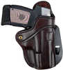 1791 Gunleather PDH21SBRR PDH 2.1 Signature Brown Leather OWB for Glock 17/S&W Shield/Sprgfld XD9 Right Hand