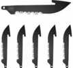 Outdoor Edge RRS30K6C Replacement Blades 6 3" Black Drop Point Serrated 420J2 SS Blades