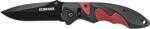 SCHRADE Knife Sure-Lock Series 3.6" Black W/ Red INLAYS