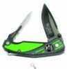 Havalon Knives Rebel Double Bladed Folding Knife- Green